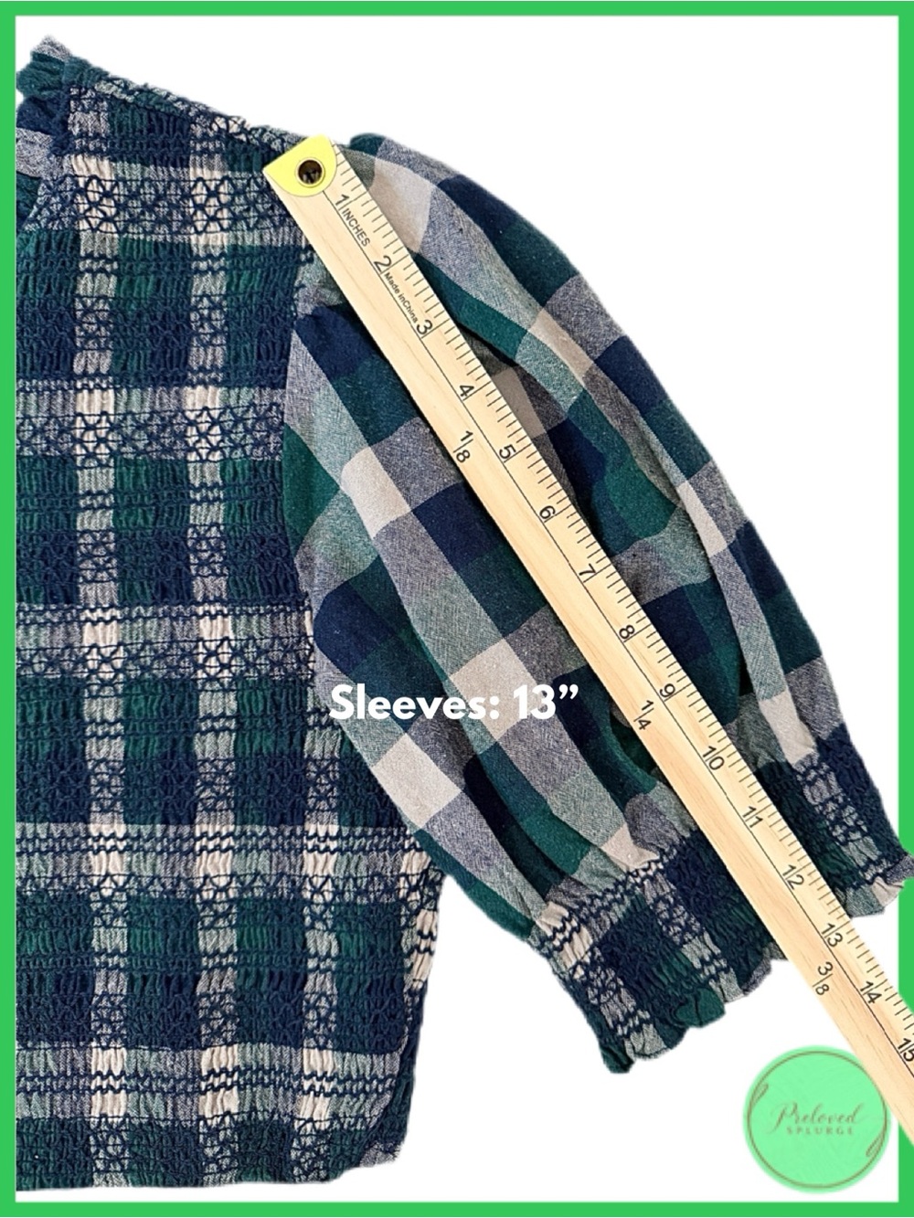 Bohme Emmett Plaid Smocked Mini Cotton Dress - Picture 9 of 11